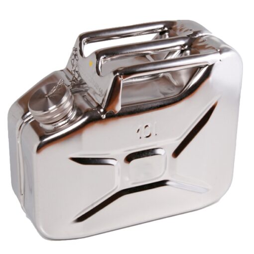 20 Litre Stainless Steel Jerry Can with clip Wavian Quality