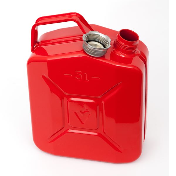 5 Litre Red Screw Top Fuel Can