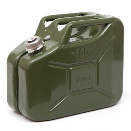 10 Litre Wavian Fuel Can Khaki with screw top