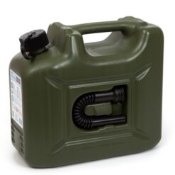 10 litre pro khaki plastic fuel can for sale