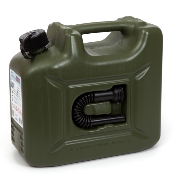 10 Litre Plastic Fuel Can - Olive  Wavian Quality Fuel Cans & Accessories