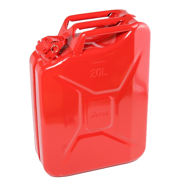 20 Litre Wavian Steel Fuel Can / Jerry Can in Red