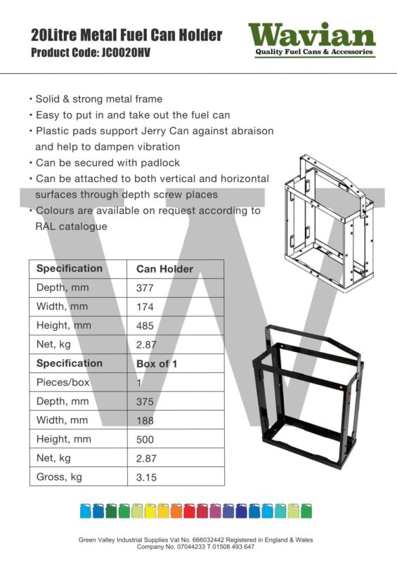 Wavian Quality Fuel Cans & Accessories