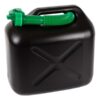10 Litre Auto Stop Plastic Fuel Can in Black