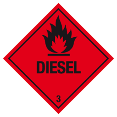 Diesel Safety Label