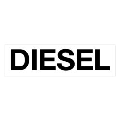 White Diesel Safety Label