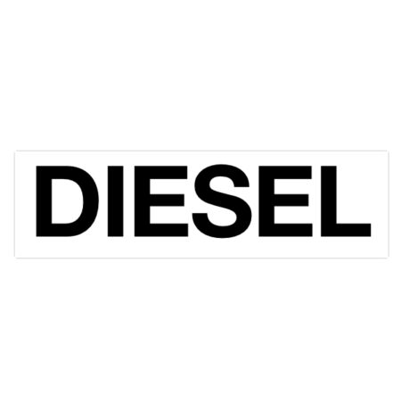 White Diesel Safety Label