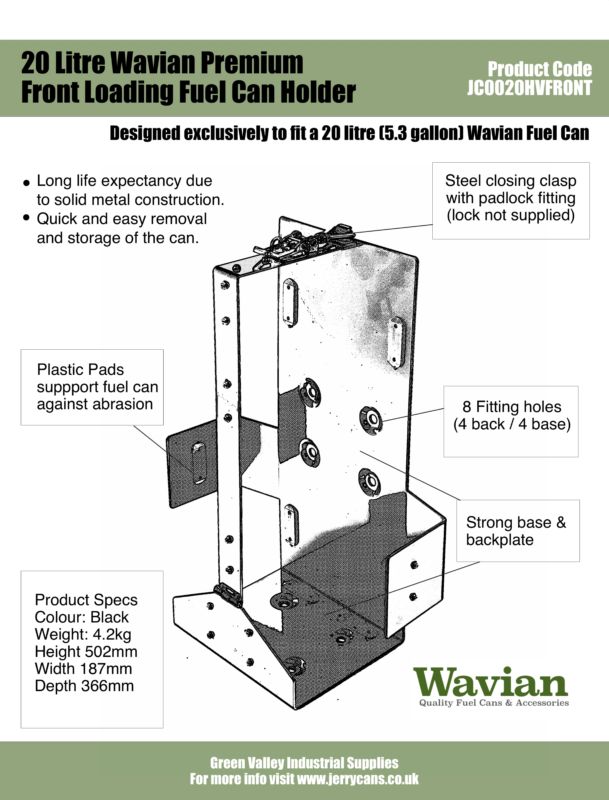 Wavian Quality Fuel Cans & Accessories
