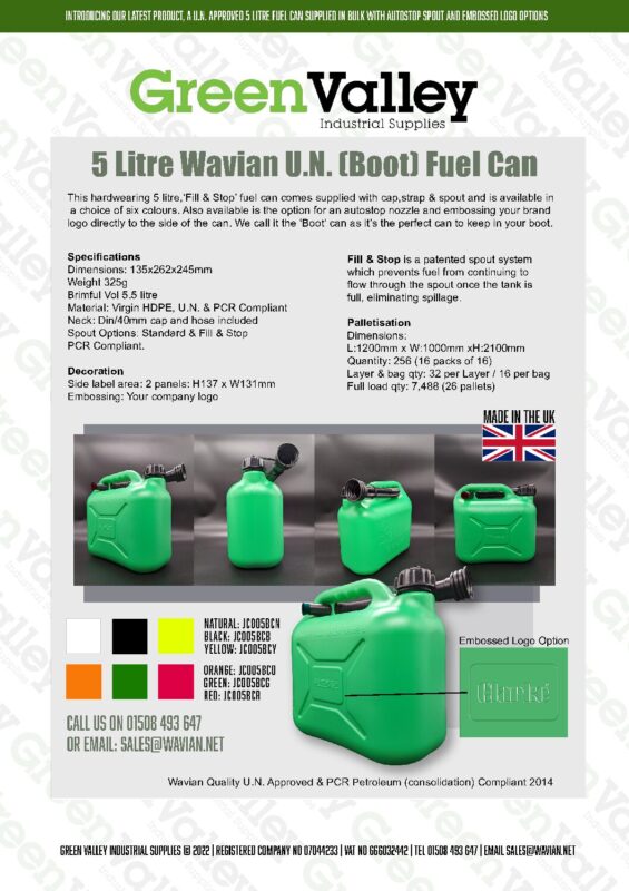 Wavian Quality Fuel Cans & Accessories