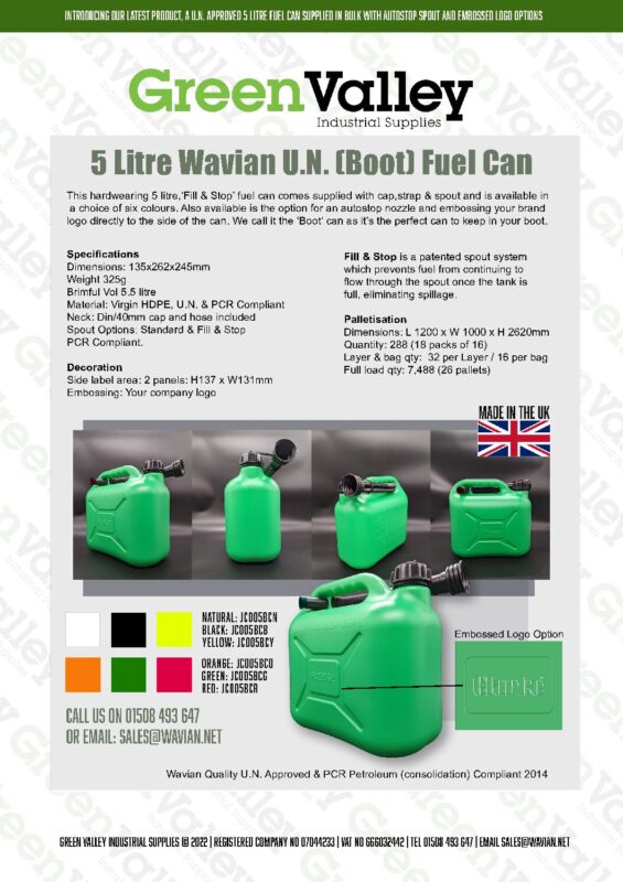 Wavian Quality Fuel Cans & Accessories