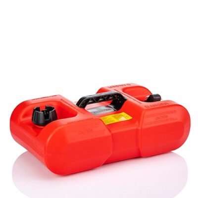 Scepter red plastic fuel can for boating