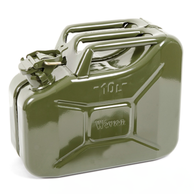 10 Litre Steel Jerry Can - Khaki