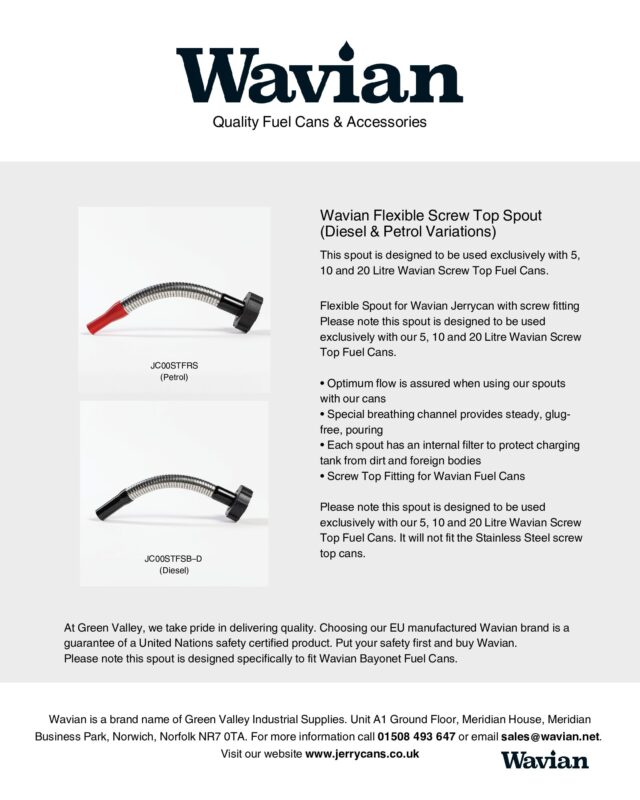Wavian Quality Fuel Cans & Accessories
