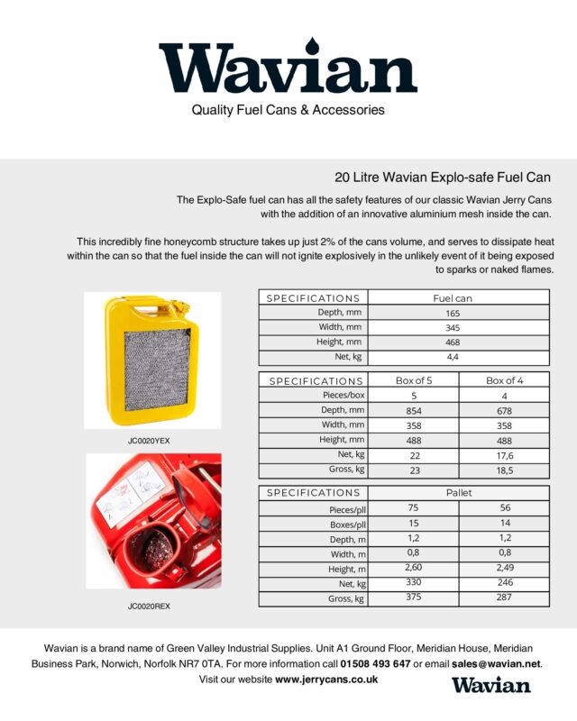 Wavian Quality Fuel Cans & Accessories