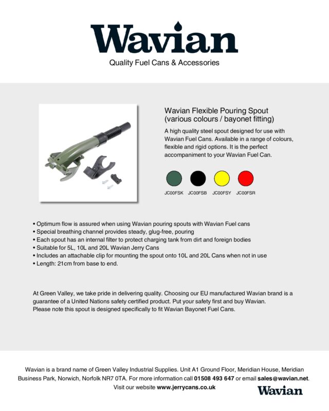 Wavian Quality Fuel Cans & Accessories