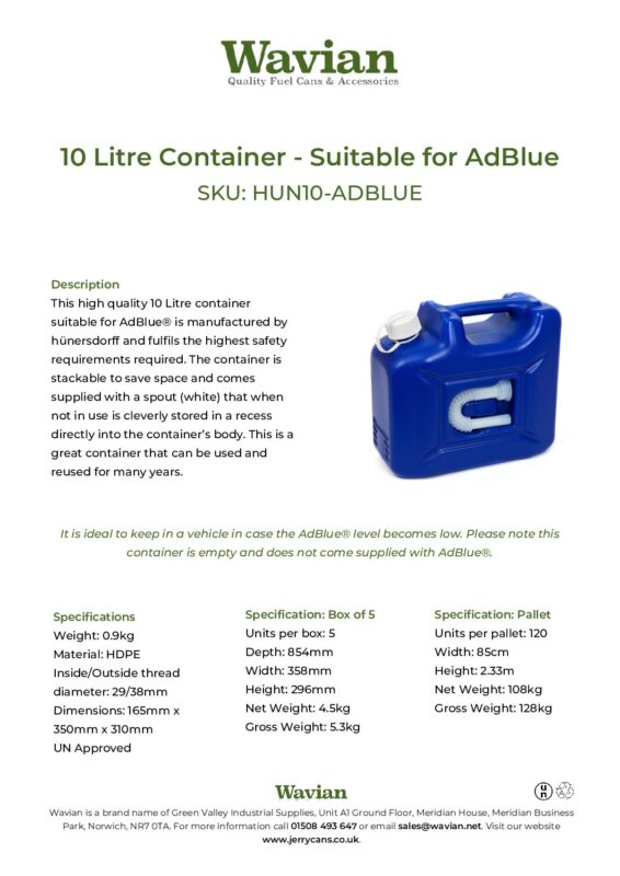 Wavian Quality Fuel Cans & Accessories