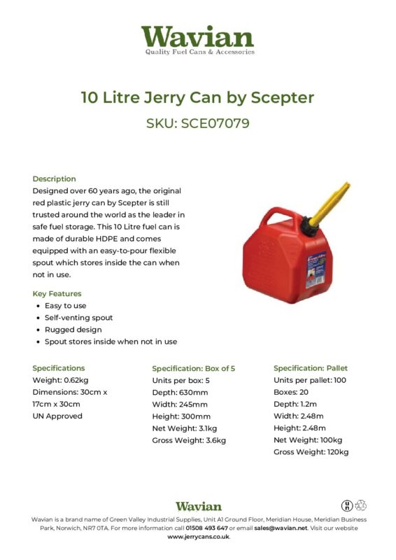 Wavian Quality Fuel Cans & Accessories