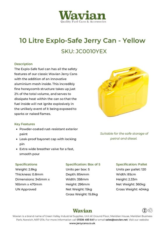 Wavian Quality Fuel Cans & Accessories