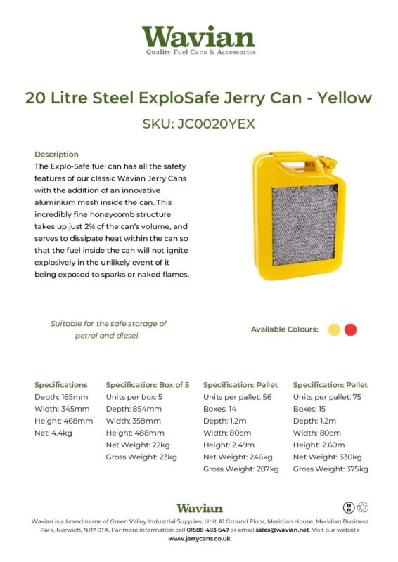 Wavian Quality Fuel Cans & Accessories