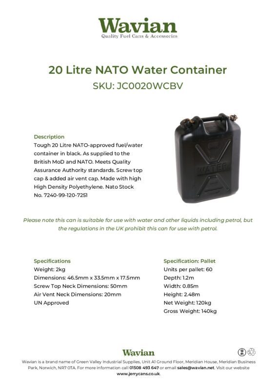 Wavian Quality Fuel Cans & Accessories