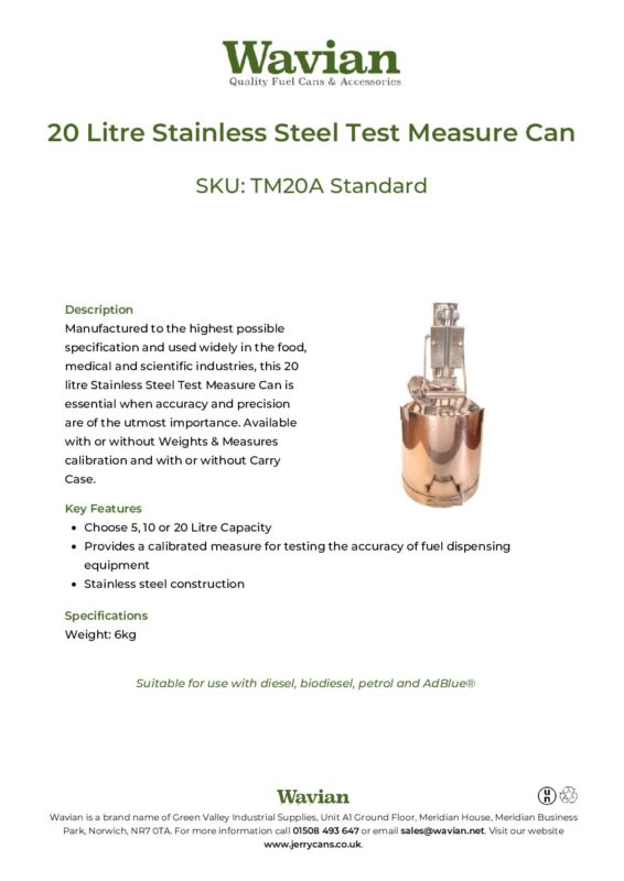 Wavian Quality Fuel Cans & Accessories