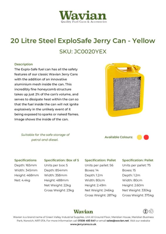 Wavian Quality Fuel Cans & Accessories