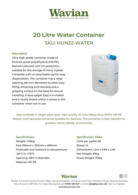 Wavian Quality Fuel Cans & Accessories