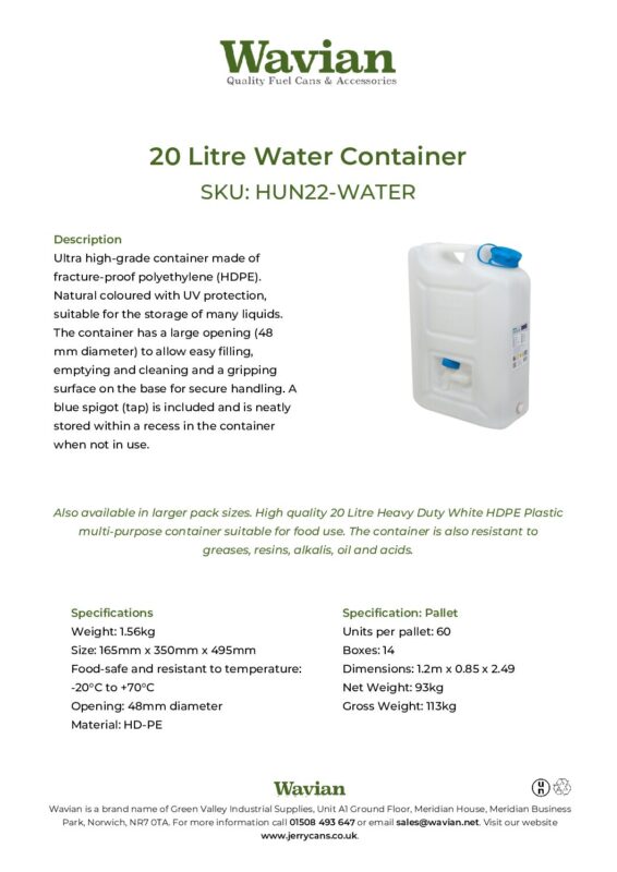 Wavian Quality Fuel Cans & Accessories