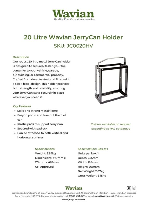 Wavian Quality Fuel Cans & Accessories
