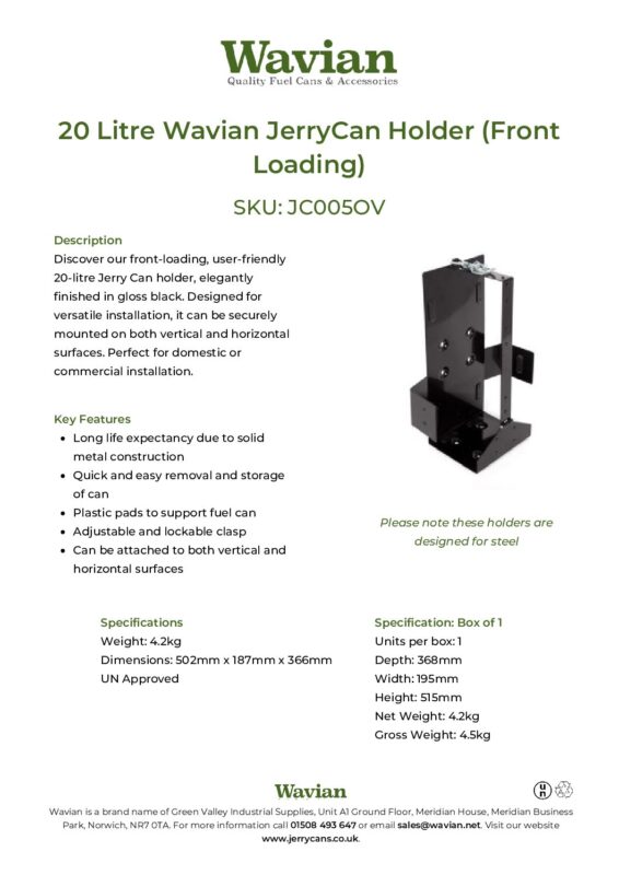 Wavian Quality Fuel Cans & Accessories