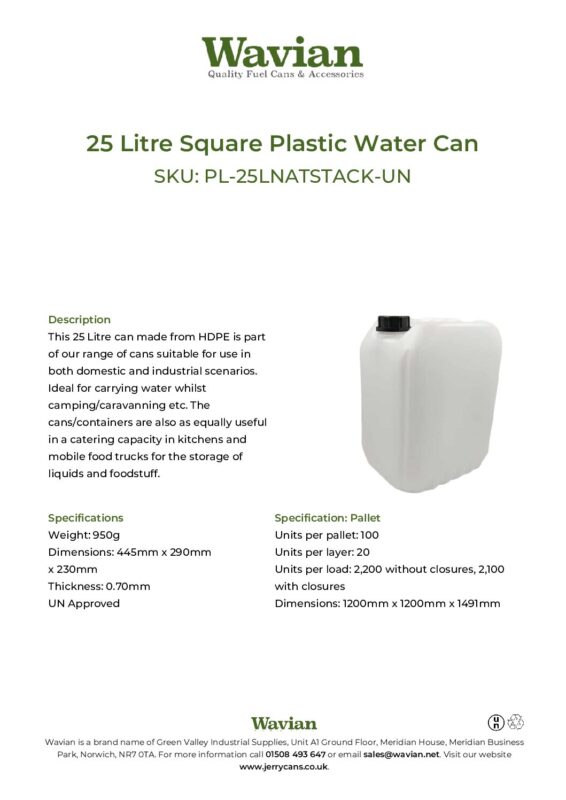 Wavian Quality Fuel Cans & Accessories