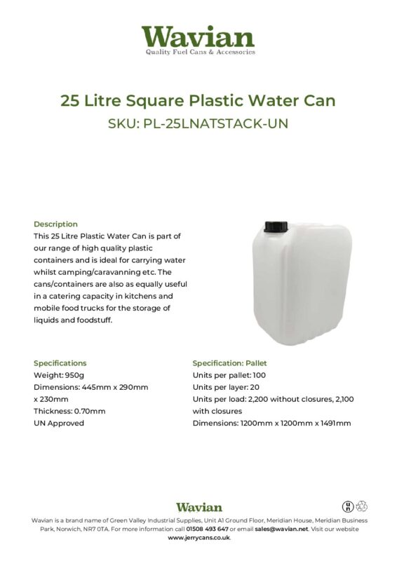 Wavian Quality Fuel Cans & Accessories