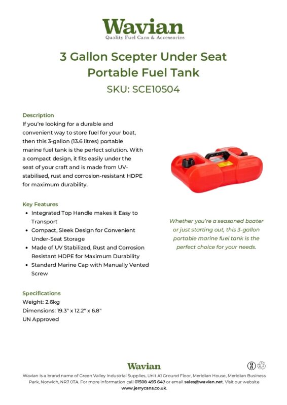 Wavian Quality Fuel Cans & Accessories