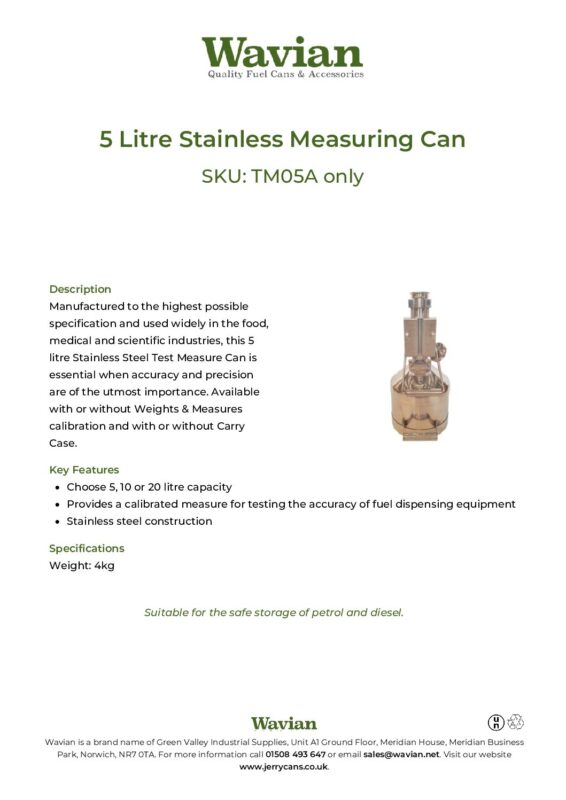 Wavian Quality Fuel Cans & Accessories