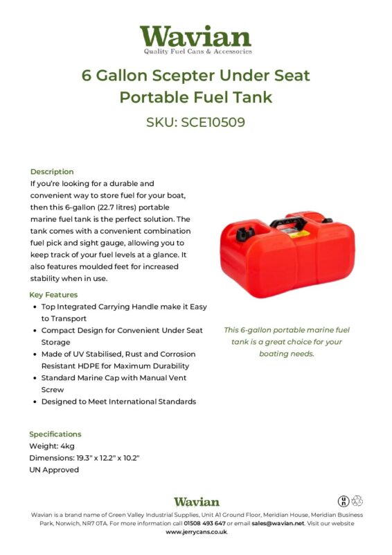 Wavian Quality Fuel Cans & Accessories