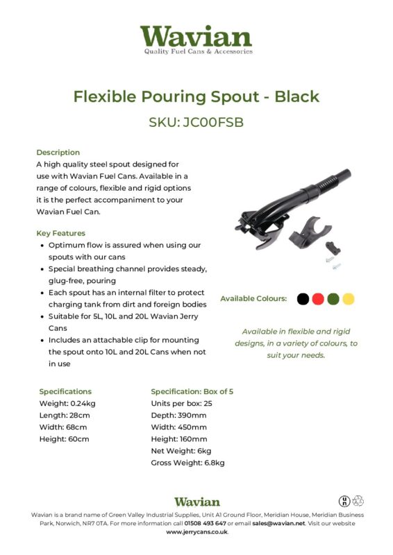 Wavian Quality Fuel Cans & Accessories