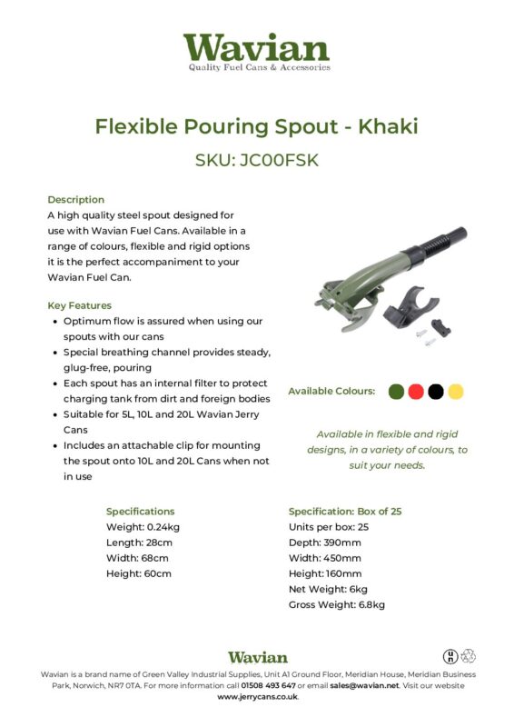 Wavian Quality Fuel Cans & Accessories