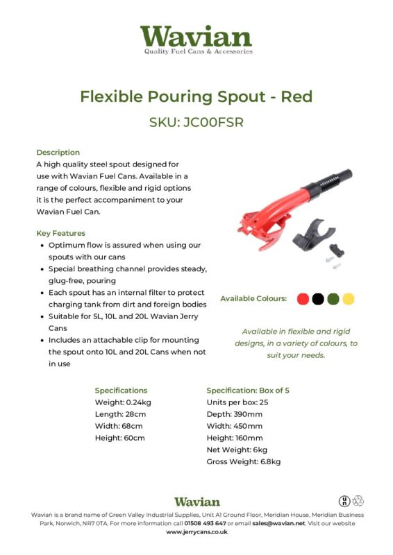 Wavian Quality Fuel Cans & Accessories