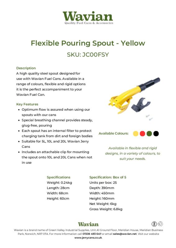 Wavian Quality Fuel Cans & Accessories