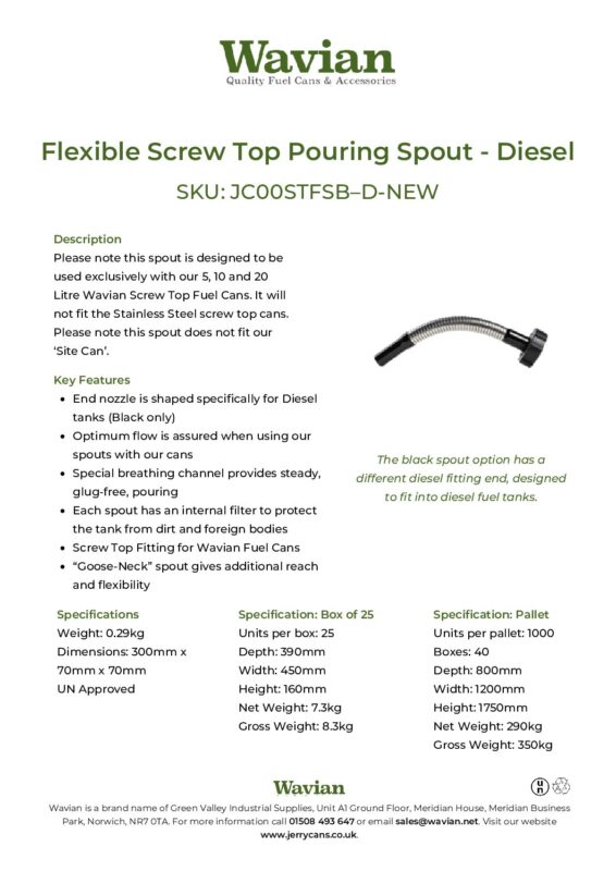 Wavian Quality Fuel Cans & Accessories