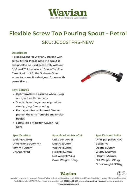 Wavian Quality Fuel Cans & Accessories