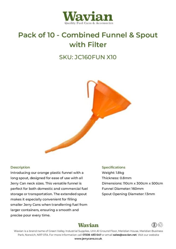 Wavian Quality Fuel Cans & Accessories