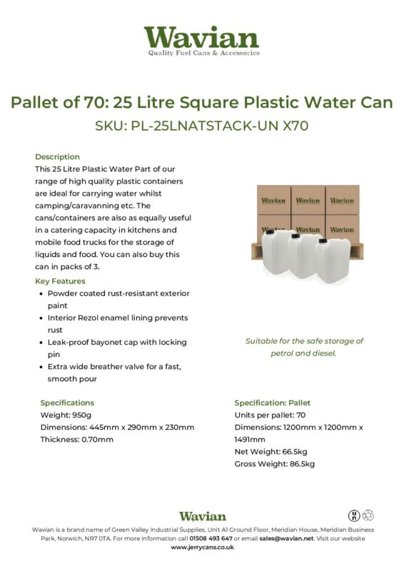 Wavian Quality Fuel Cans & Accessories