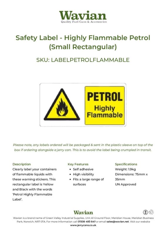 Wavian Quality Fuel Cans & Accessories