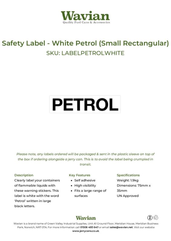 Wavian Quality Fuel Cans & Accessories