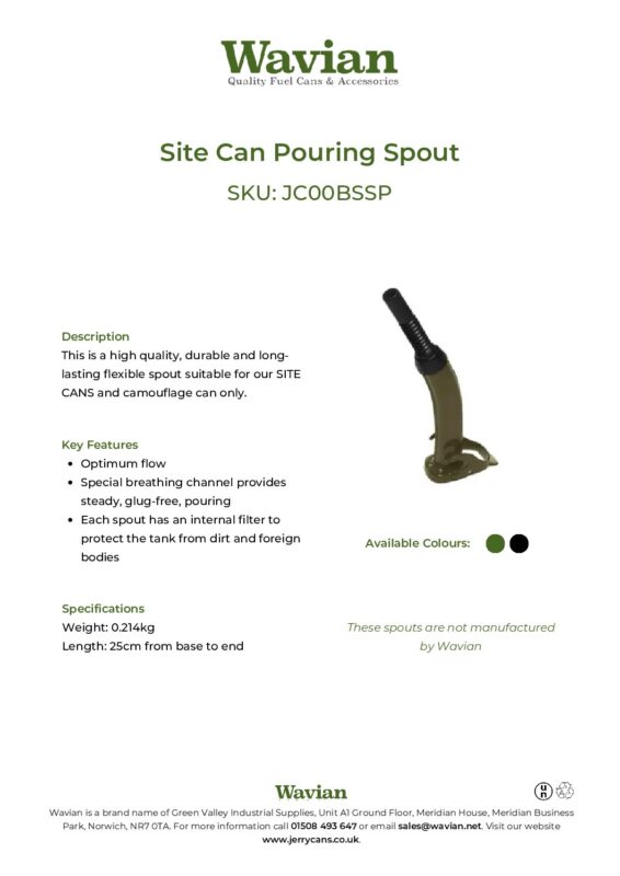 Wavian Quality Fuel Cans & Accessories