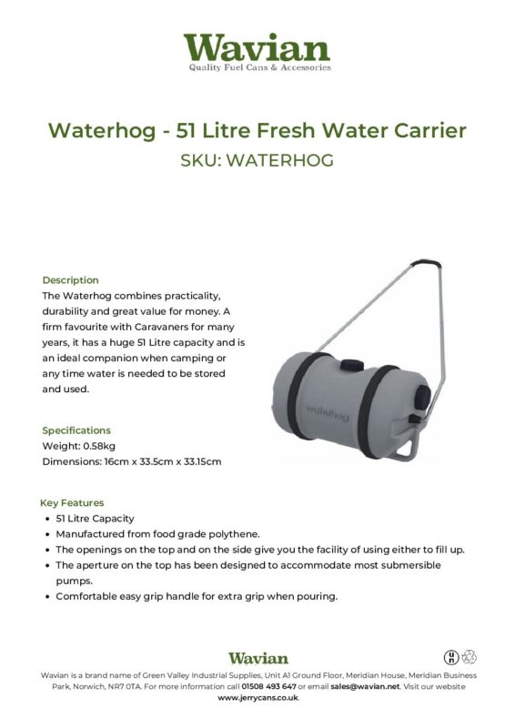 Wavian Quality Fuel Cans & Accessories