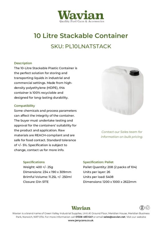 Wavian Quality Fuel Cans & Accessories