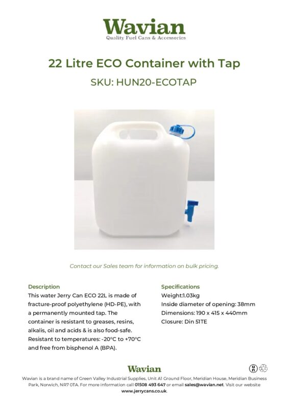 Wavian Quality Fuel Cans & Accessories