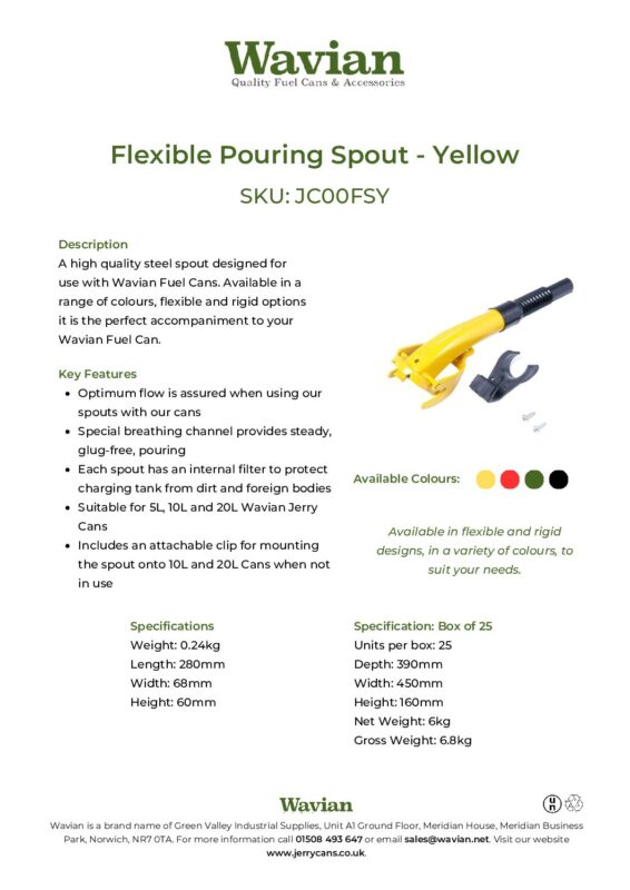 Wavian Quality Fuel Cans & Accessories